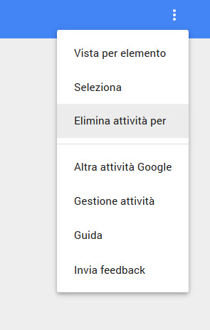 Elimina attività per