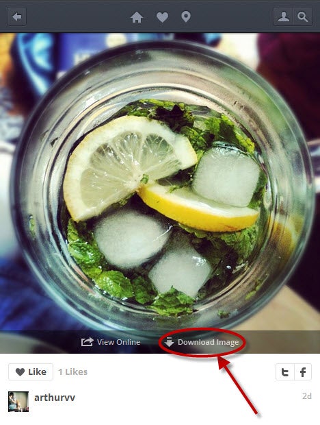 Foto's van Instagram opslaan