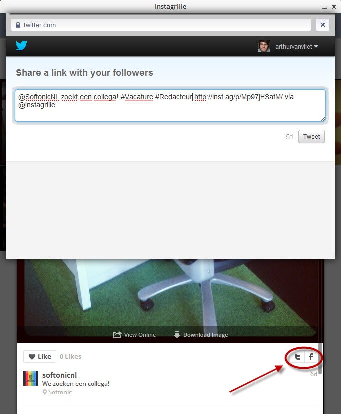 Social media en Instagrille