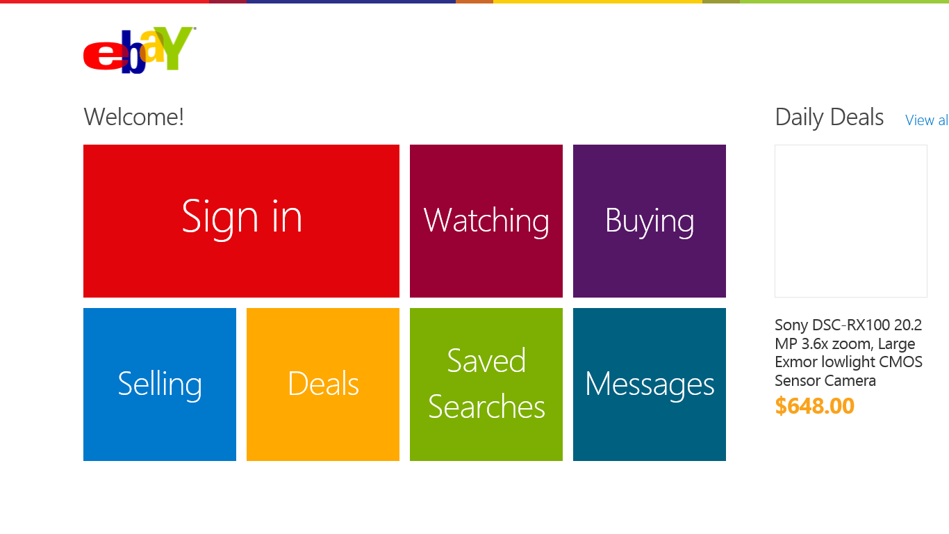eBay Windows 8