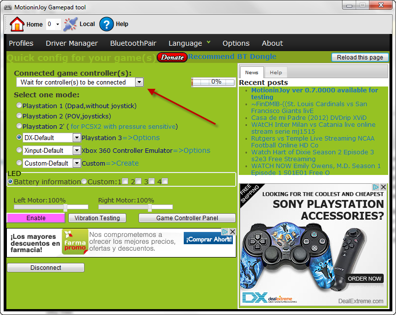 wachten op verbinding