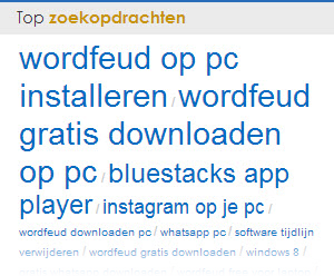 Populaire zoektermen