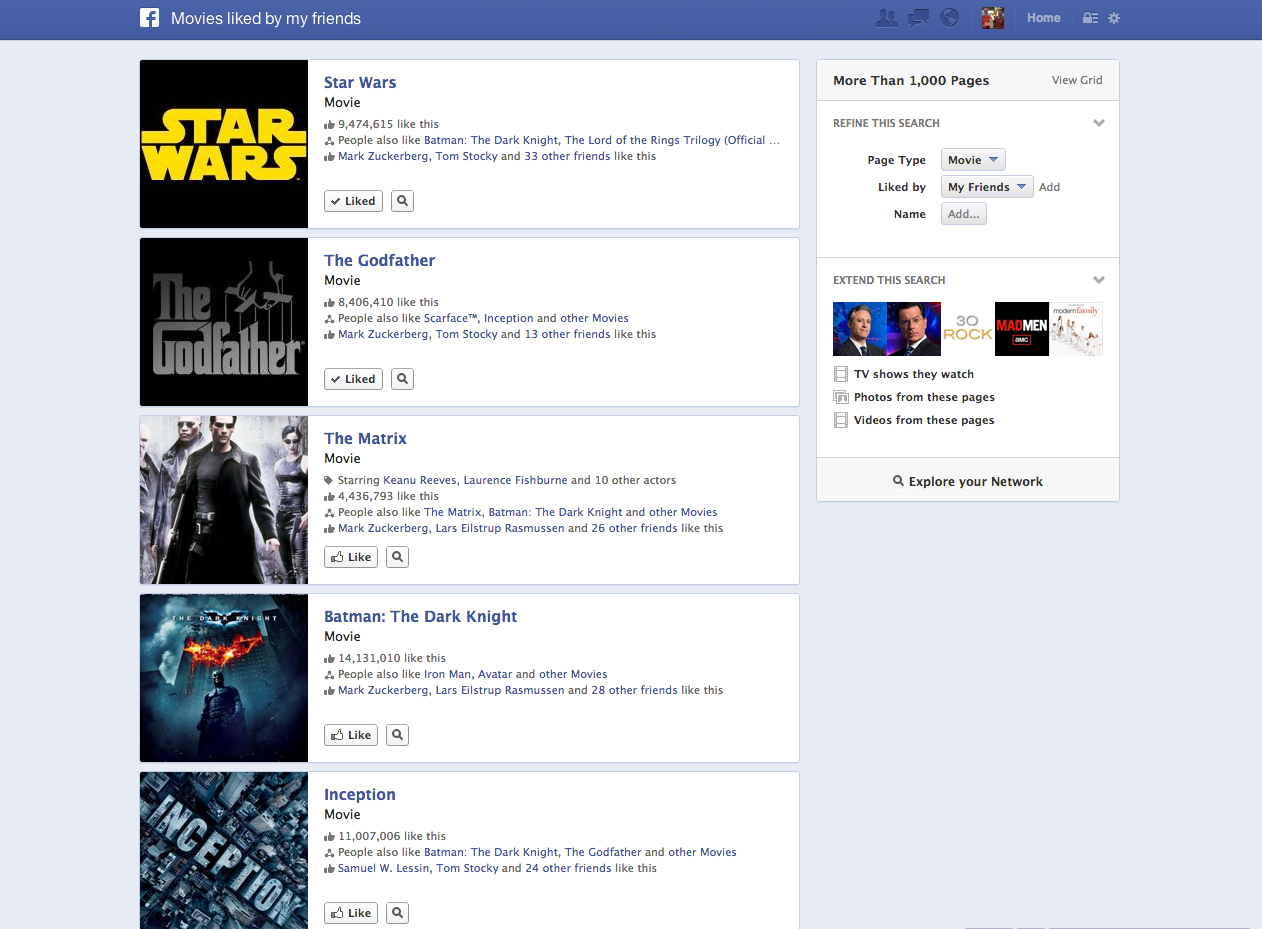 Facebook Graph Search