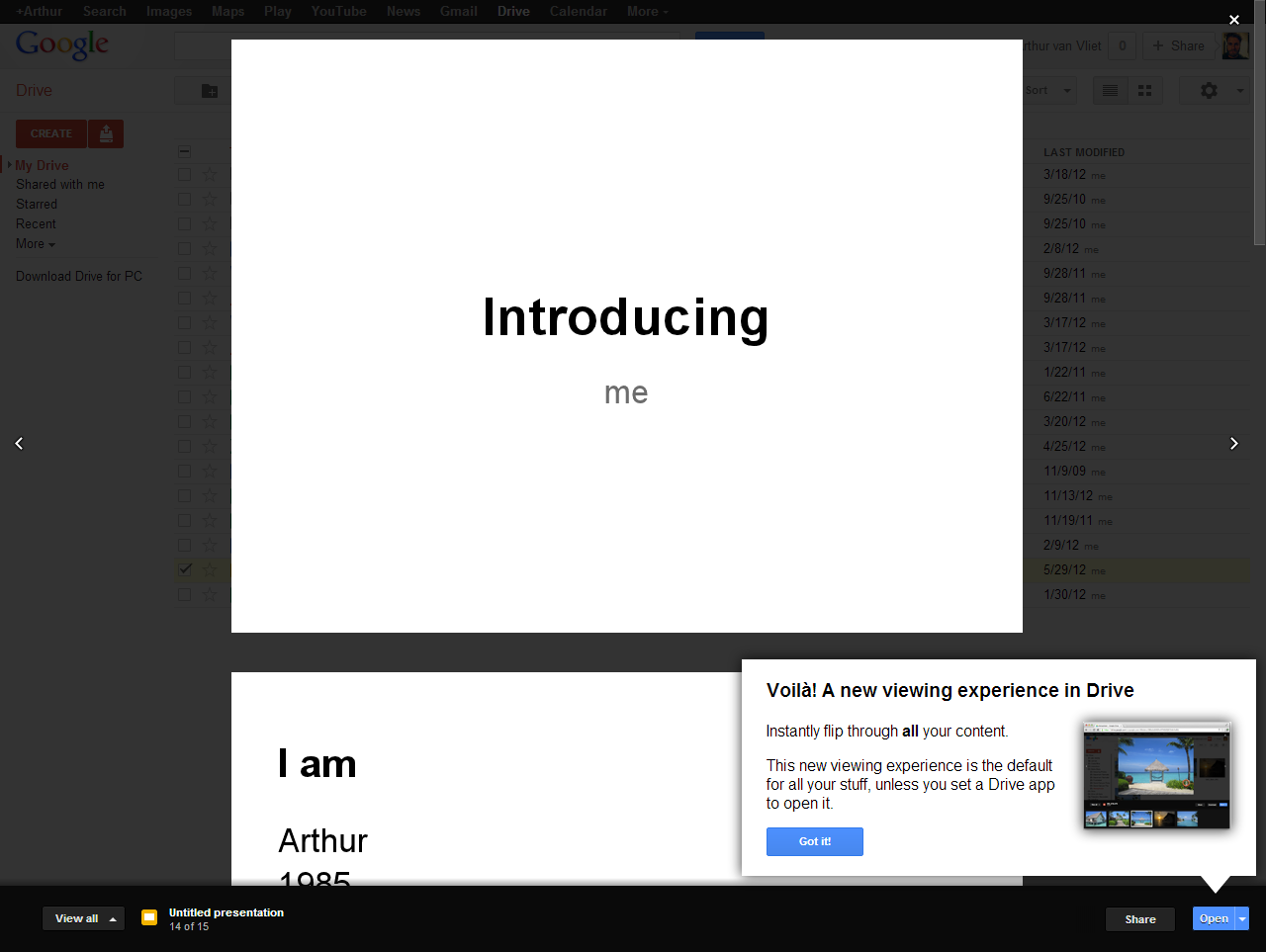 Google Drive preview powerpoint