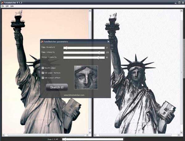 Foto Sketcher transforma fotografias em pinturas