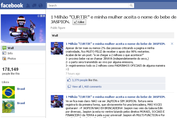 Aposta no Facebook