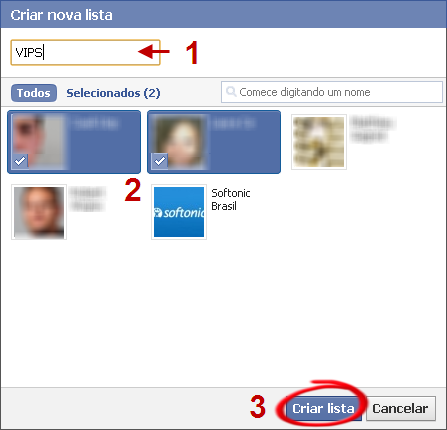 Criar lista de amigos Facebook 2 Criar lista de amigos Facebook 2