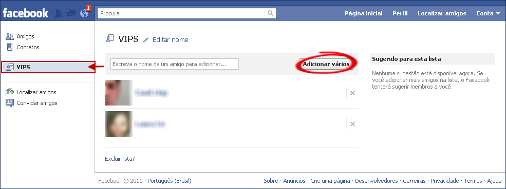 Criar lista de amigos Facebook 3 Criar lista de amigos Facebook 3