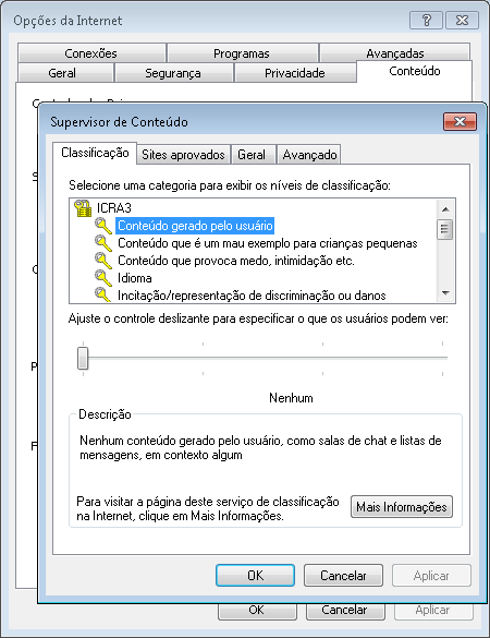 Configurar Supervisor de Conteúdo