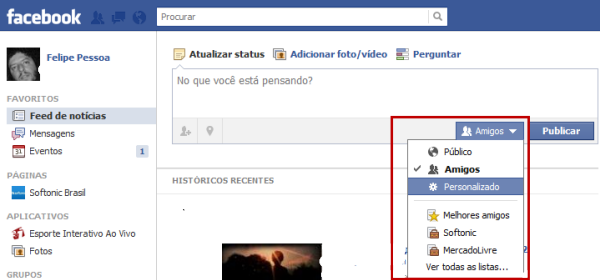 Mural do Facebook Personalizado