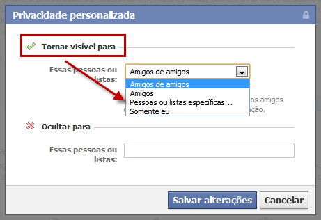 Privacidade Personalizada