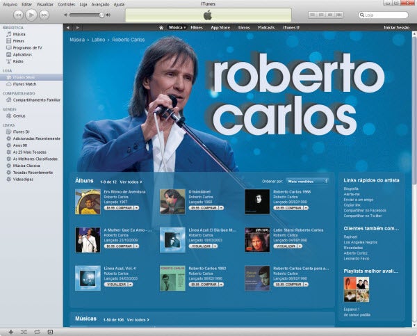 iTunes Store Brasil online