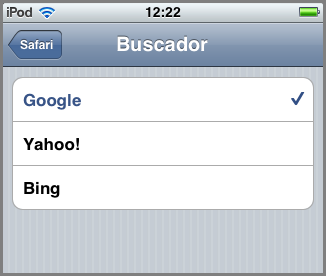 Mudar buscador do Safari 2
