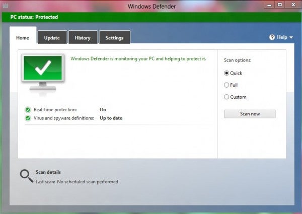Windows Defender no Windows 8