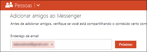 Adicionar amigos ao Messenger