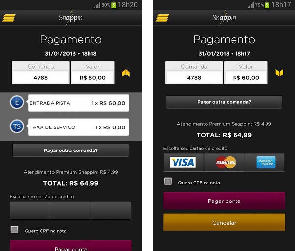 Snappin ajuda a evitar a fila do pagamento em bares, restaurantes e baladas