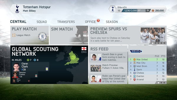 Modo "Carreira" do FIFA 14