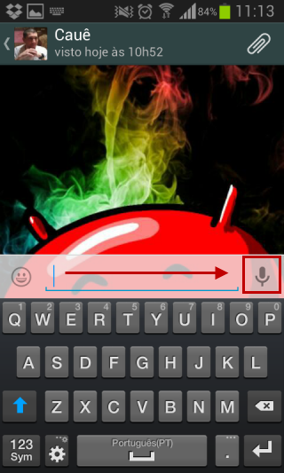 Função walkie talkie do WhatsApp