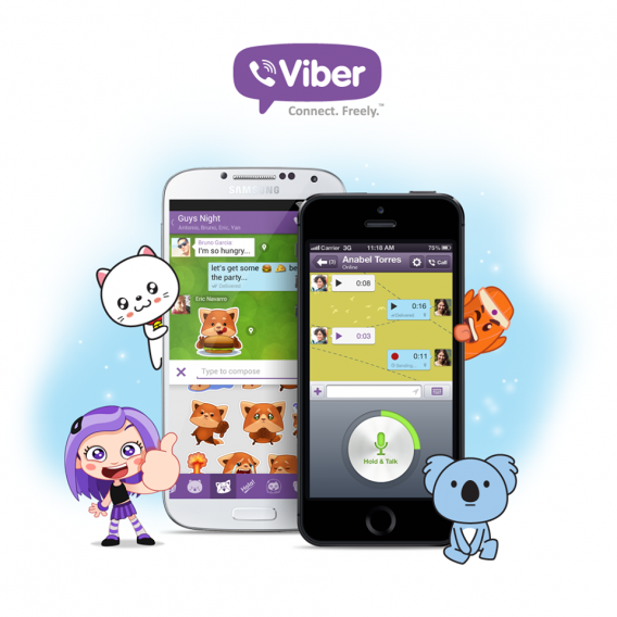 Novidades do Viber 4.0: novos stickers, mensagens de voz, novos planos de fundo e chats em grupo para até 100 pessoas