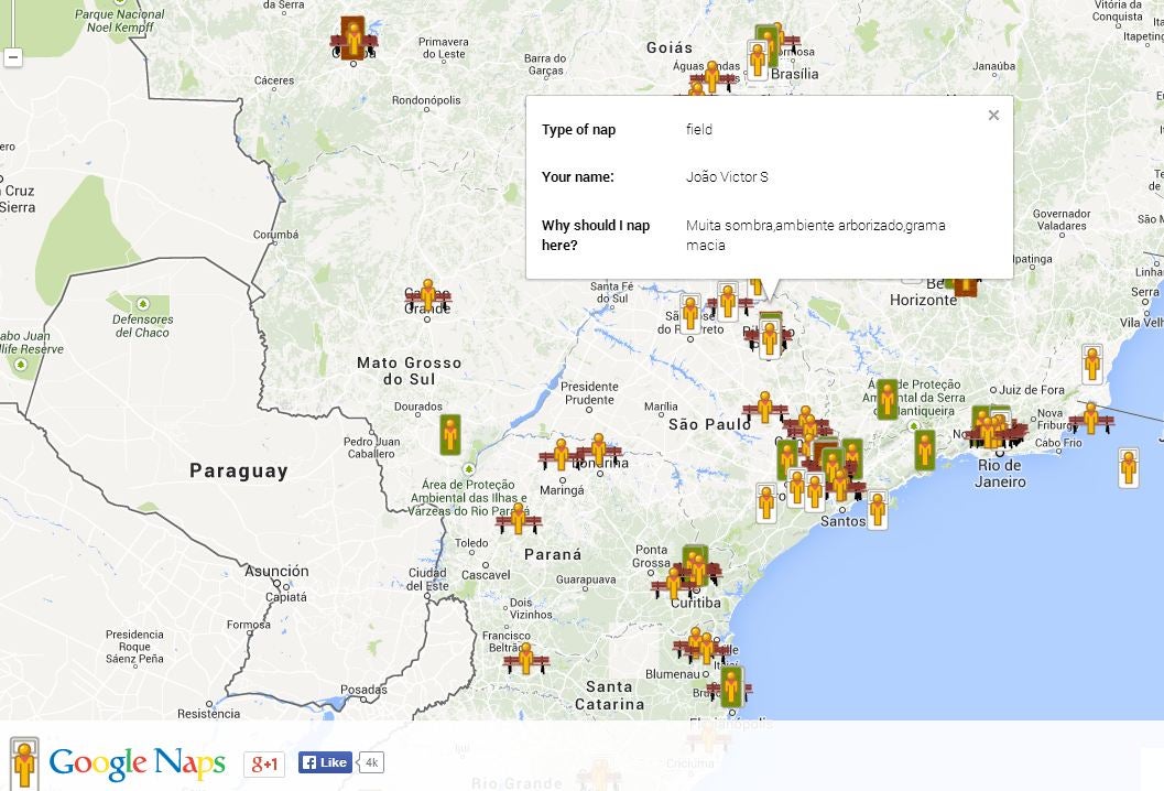 Google Naps - encontre lugares para tirar uma soneca