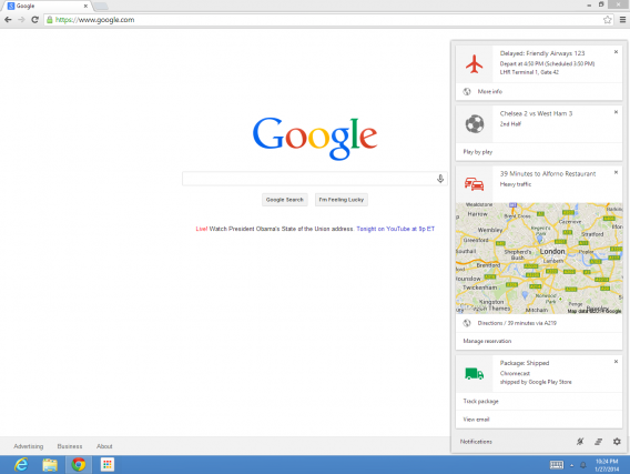 Google Now para Chrome no PC