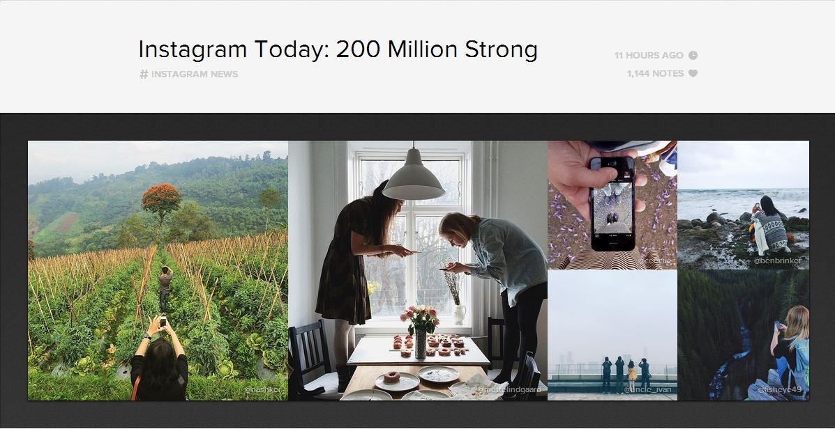 Instagram 200 milhões de usuários