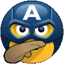 Figurinha do Capitão América no Skype