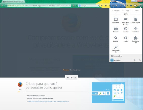 Firefox 29 traz novo desenho de interface e sincronização simplificada