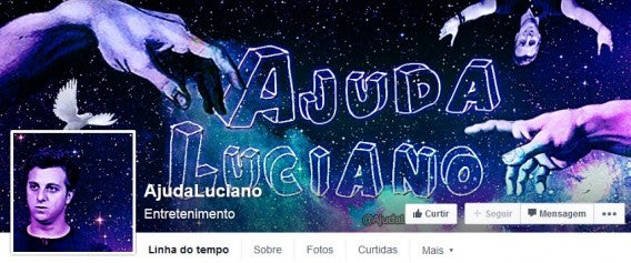 Página Ajuda Luciano no Facebook tem ótimas piadas
