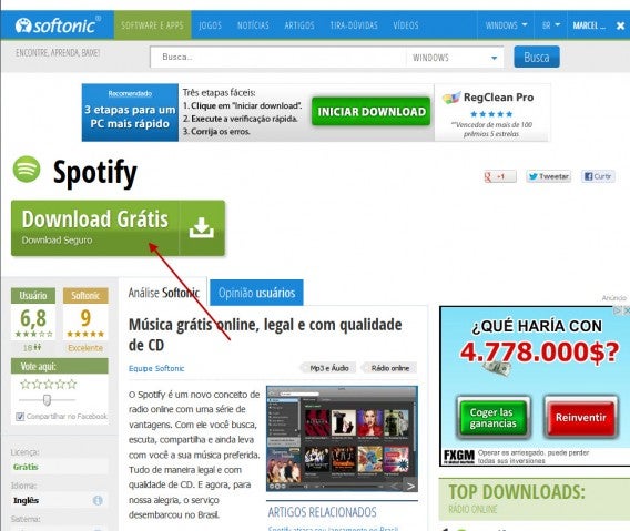 Baixe o Spotify no Softonic