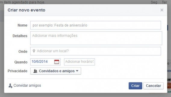 Preencha os campos do formulário