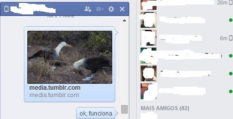 GIF animado para facebook messenger