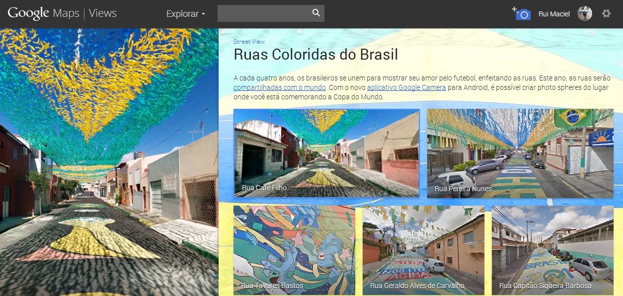 s exibe as ruas brasileiras enfeitadas para o torneio