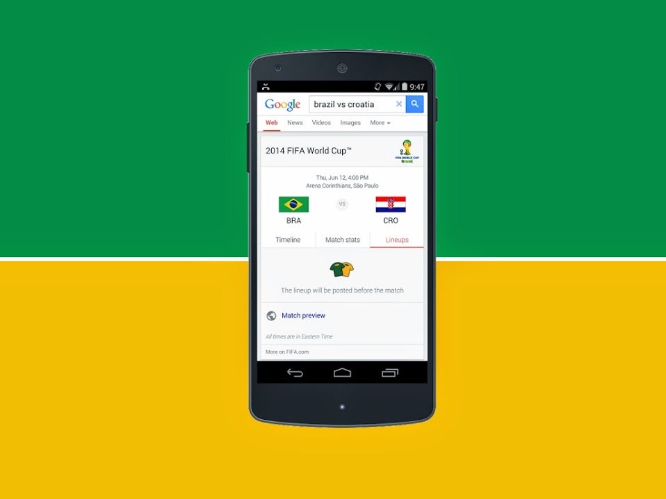 Personalize seu PC e smartphone com temas e widgets da Copa do Mundo - Google Now