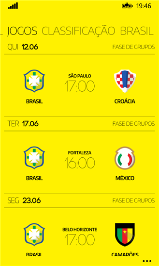 copa2014 Windows Phone