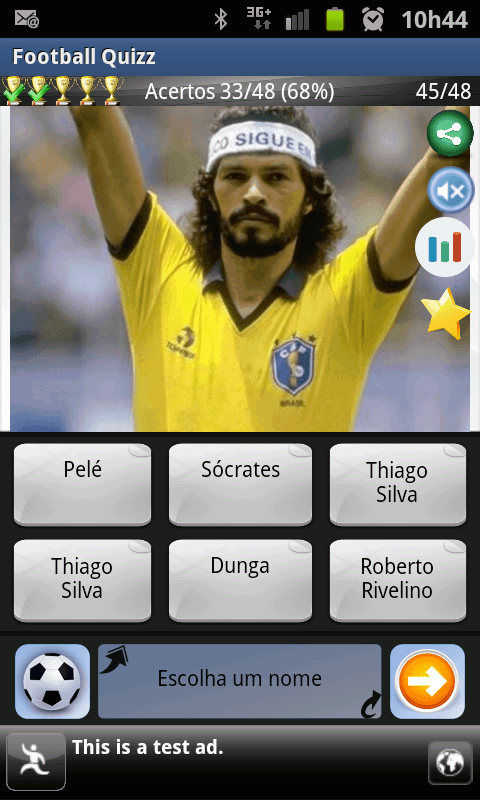 Quem é este jogador? São perguntas que você deve acertar