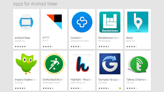 Android-Wear ganha seção no Google Play