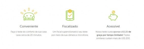 Duolingo cobra normalmente 20 dólares pelo teste