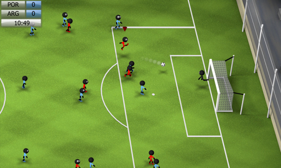 Stickman Soccer traz futebol de campo, areia e praia
