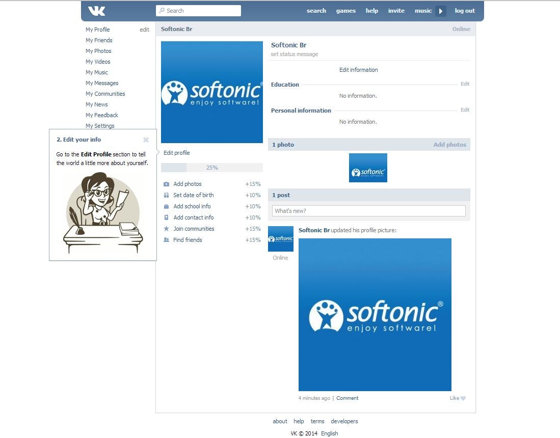 Comunidade VK do Softonic