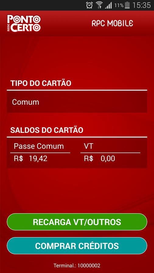 Como recarregar o Bilhete Único via Android 