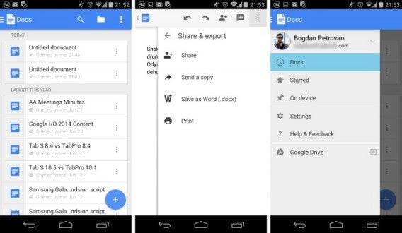 Google Docs e Sheets suportam Microsoft Office
