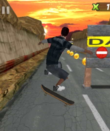 Caia na estrada e evite o tráfego com o seu skate.
