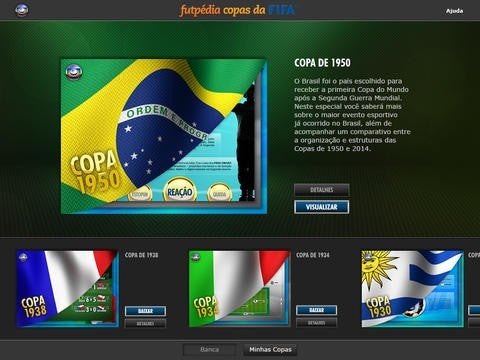 Futpédia traz a história das Copas