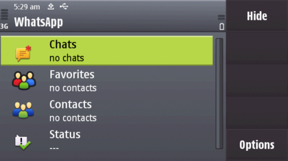 O WhatsApp está disponivel para Nokia S40 e Symbian S60