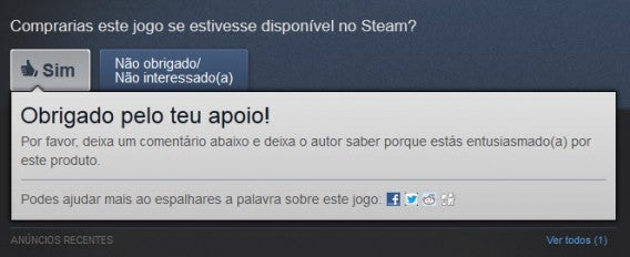 Voto computado pelo sistema