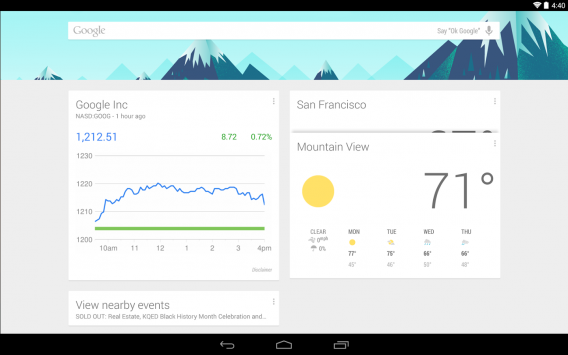 Comandos de voz do Google Now permitem consultar previsão do tempo