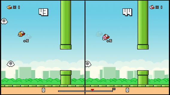 Flappy Birds Family inclui modo para dois jogadores