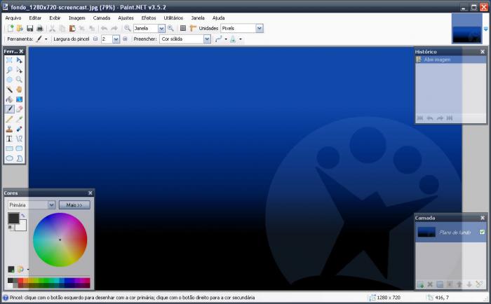 Screenshot do Paint.NET