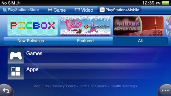 Imagem do PlayStation Mobile